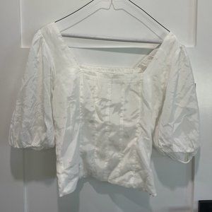 Puff Sleeve cotton blend shirt (Abercrombie and Finch) x-Small